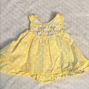 Gymboree Yellow Baby Dress with White Daisies
